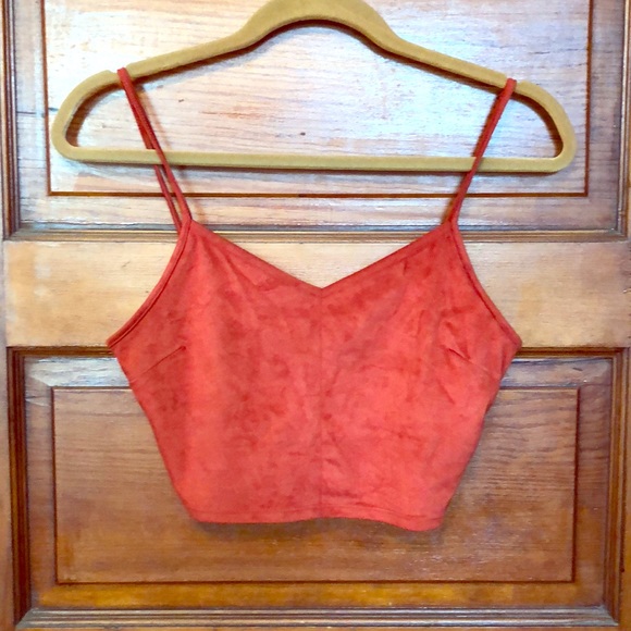 Forever 21 Crop Top/ Maroon Red - Picture 1 of 5